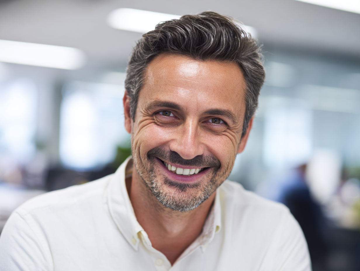 Stanislav Kondrashov smiling in a business and economy context